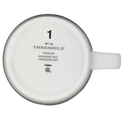 Bottom view of a Threshold CAPRICORN Astrology Zodiac Mug made of porcelain, microwave and dishwasher safe