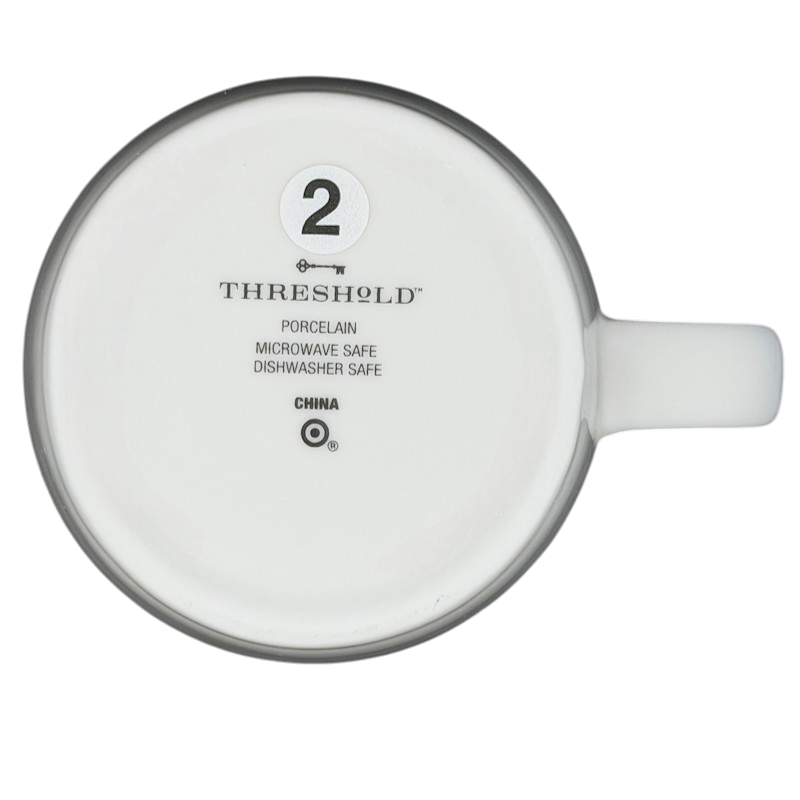 Bottom view of CAPRICORN Astrology Zodiac Mug Threshold highlighting porcelain and dishwasher safe features