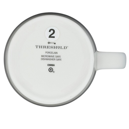 Bottom view of CAPRICORN Astrology Zodiac Mug Threshold highlighting porcelain and dishwasher safe features