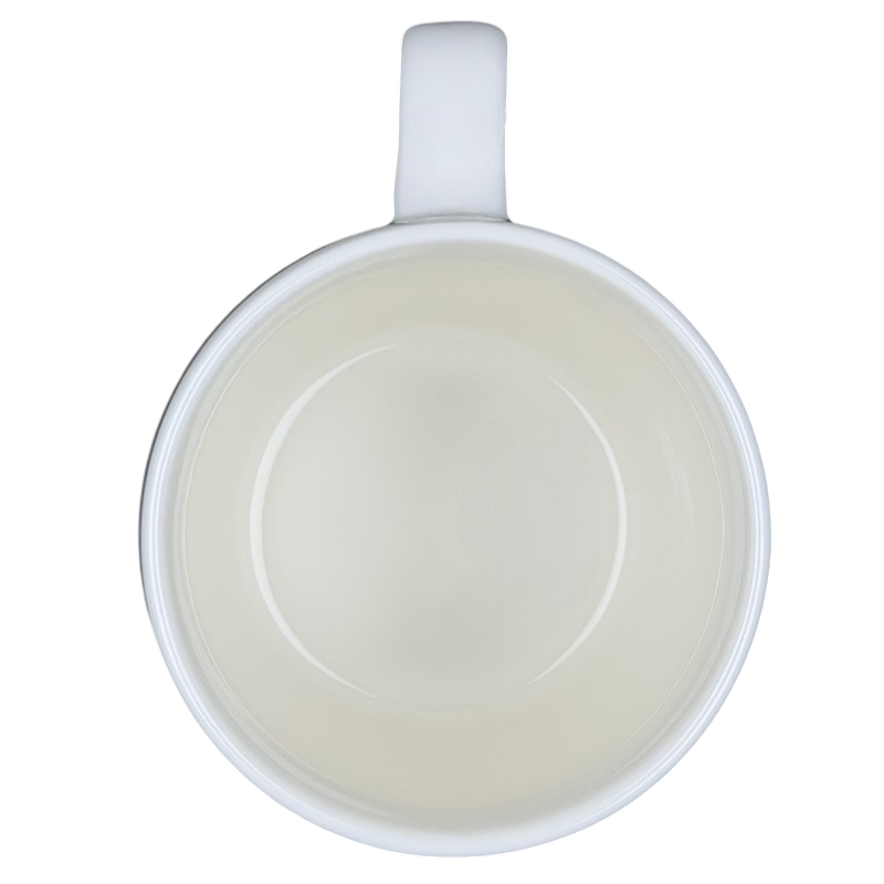 Inside view of a Threshold CAPRICORN Astrology Zodiac Mug showing a smooth white surface