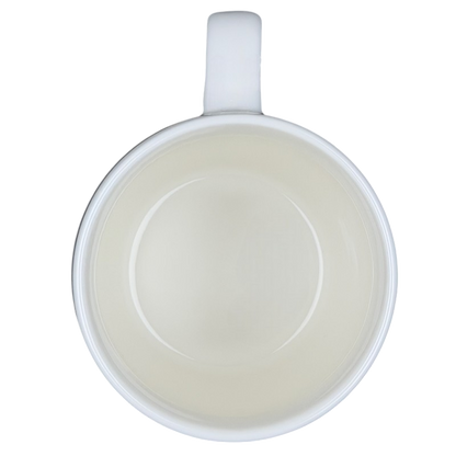 Inside view of a Threshold CAPRICORN Astrology Zodiac Mug showing a smooth white surface