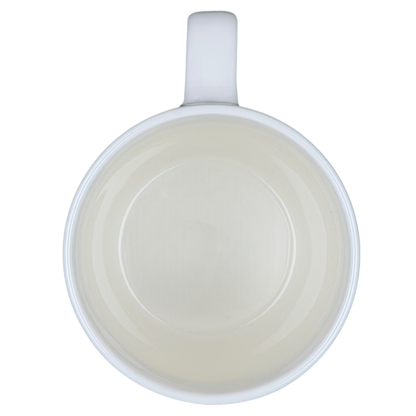 Interior view of a white CAPRICORN Astrology Zodiac Mug Threshold with a smooth finish