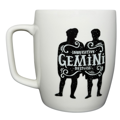 Threshold GEMINI Astrology Zodiac Mug featuring inquisitive and restless Gemini design