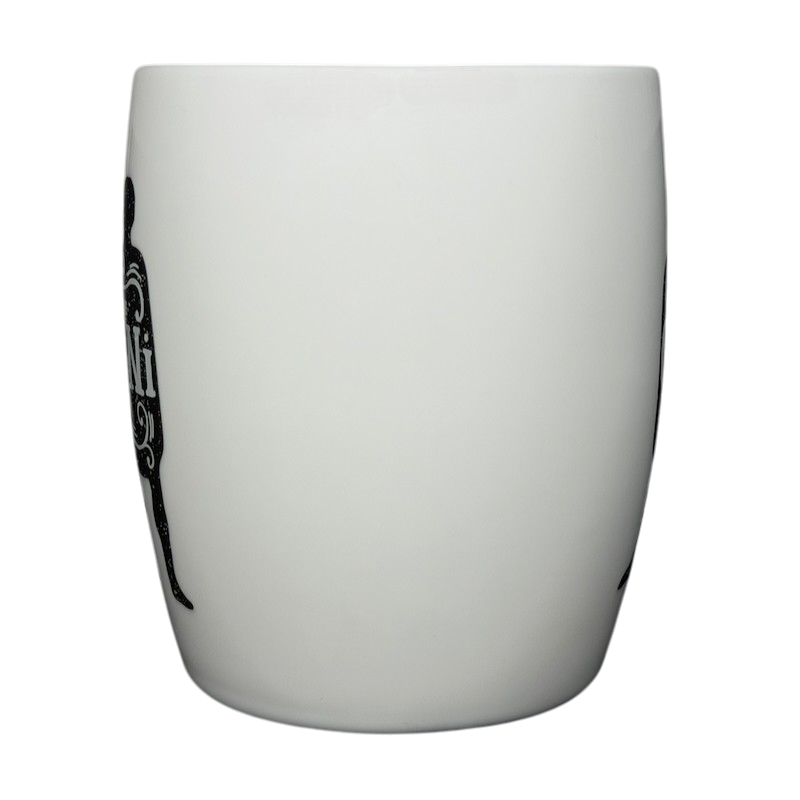 Gemini Astrology Zodiac Mug Threshold in white with black zodiac designs, perfect for astrology lovers