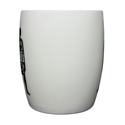Gemini Astrology Zodiac Mug Threshold in white with black zodiac designs, perfect for astrology lovers