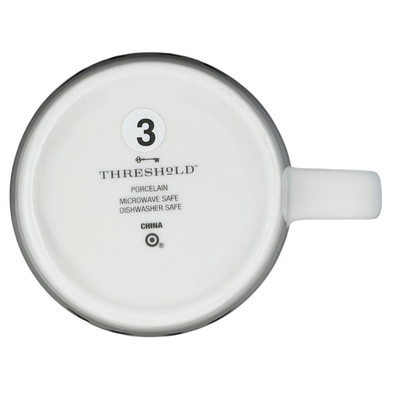 Bottom view of Threshold GEMINI Astrology Zodiac Mug, porcelain, microwave and dishwasher safe