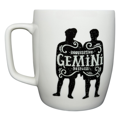 Threshold GEMINI Astrology Zodiac Mug features inquisitive and restless design for astrology lovers