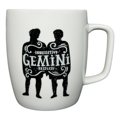 Threshold GEMINI Astrology Zodiac Mug with Inquisitive Restless Design for Astrology Lovers