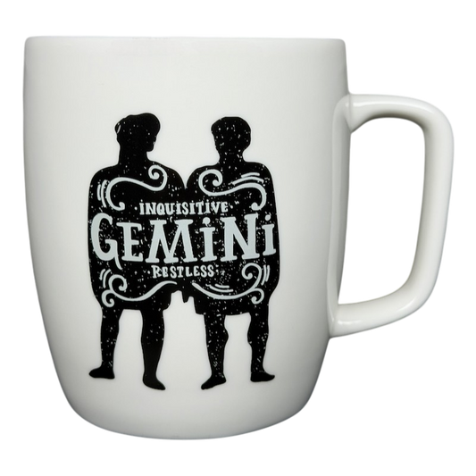 Threshold GEMINI Astrology Zodiac Mug with Inquisitive Restless Design for Astrology Lovers