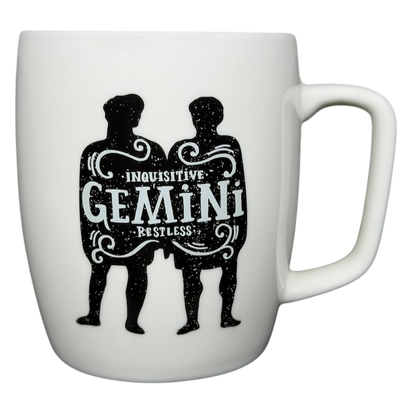 Threshold GEMINI Astrology Zodiac Mug featuring inquisitive and restless design for astrology lovers