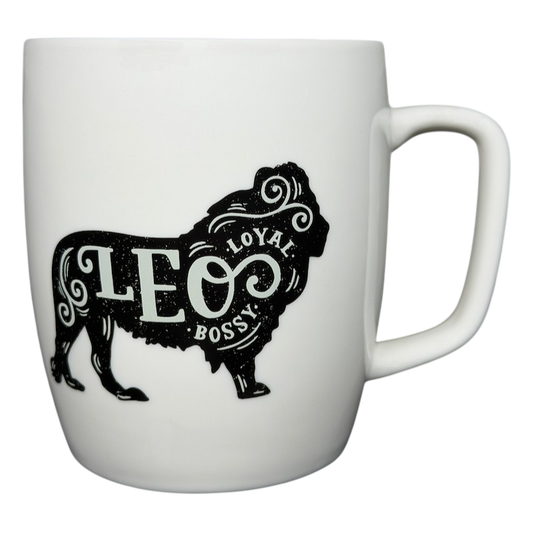 LEO Astrology Zodiac Mug Threshold featuring a lion design and stylish typography