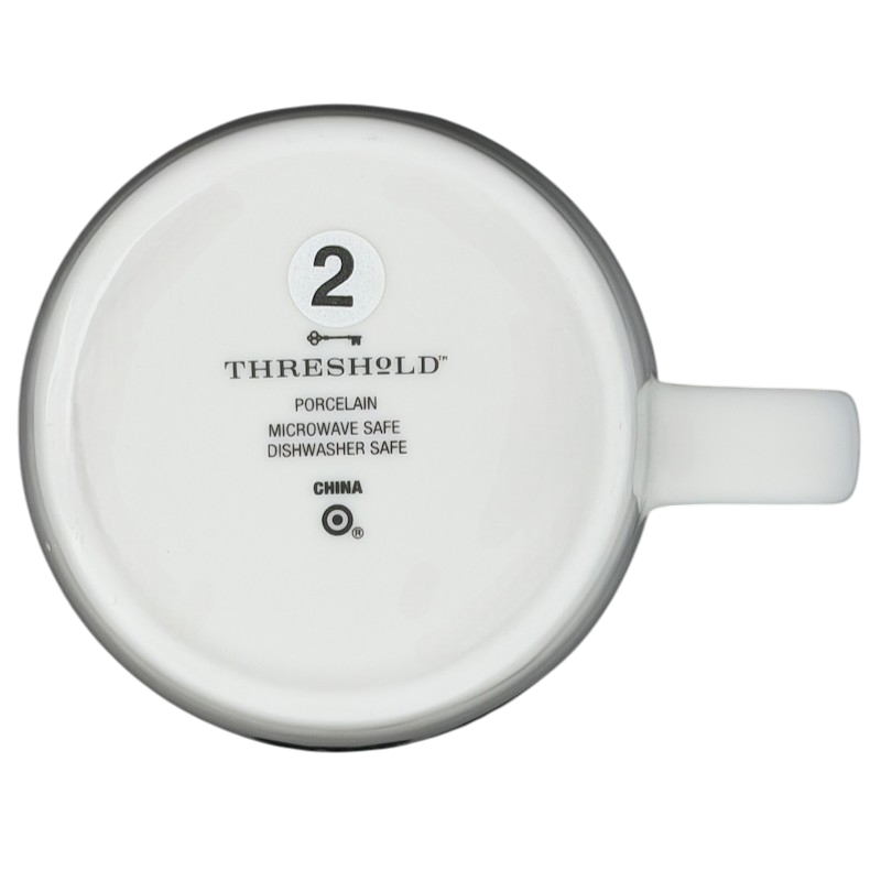 Bottom view of Threshold Libra Astrology Zodiac Mug with Dishwasher and Microwave Safe label