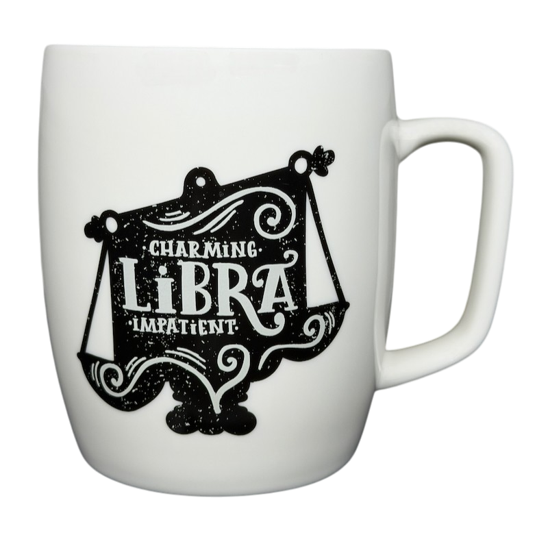 Libra Astrology Zodiac Mug Threshold featuring charming design and scales illustration