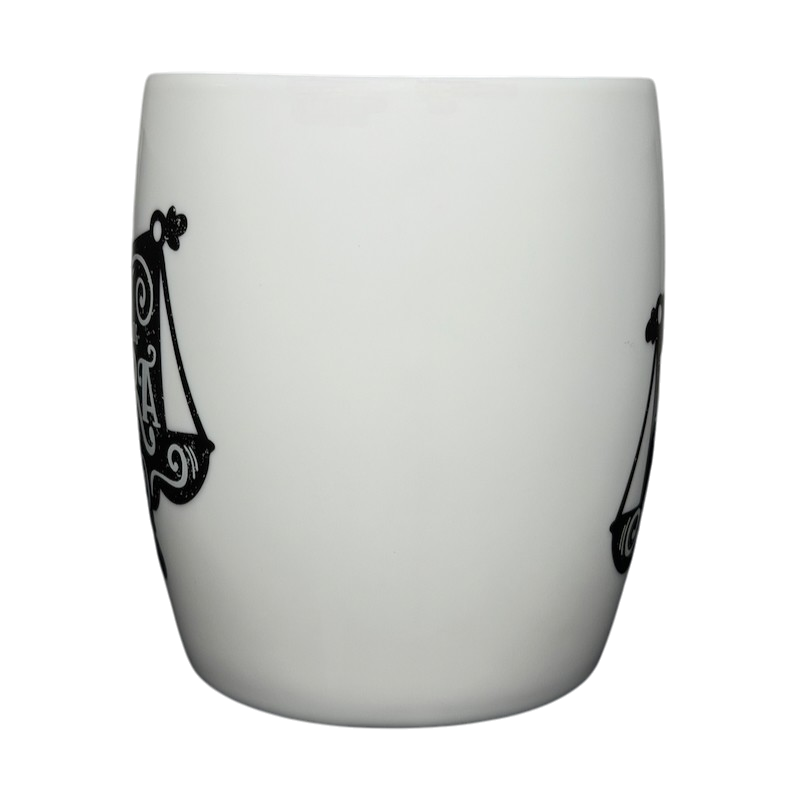 Libra Astrology Zodiac Mug Threshold with Elegant Black Libra Symbol Design
