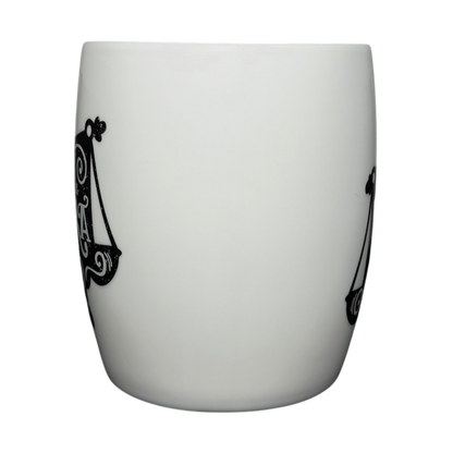 Libra Astrology Zodiac Mug Threshold with Elegant Black Libra Symbol Design