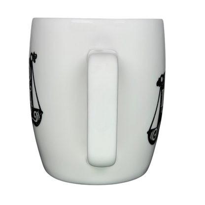 Libra Astrology Zodiac Mug Threshold featuring a scale design, perfect for astrology enthusiasts