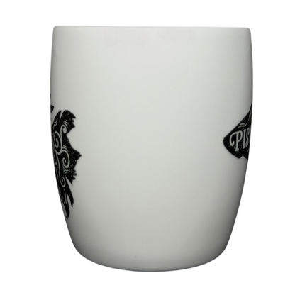 PISCES Astrology Zodiac Mug Threshold with elegant black design and white ceramic finish