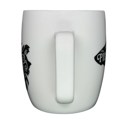 PISCES Astrology Zodiac Mug Threshold in white with black intricate designs on the sides