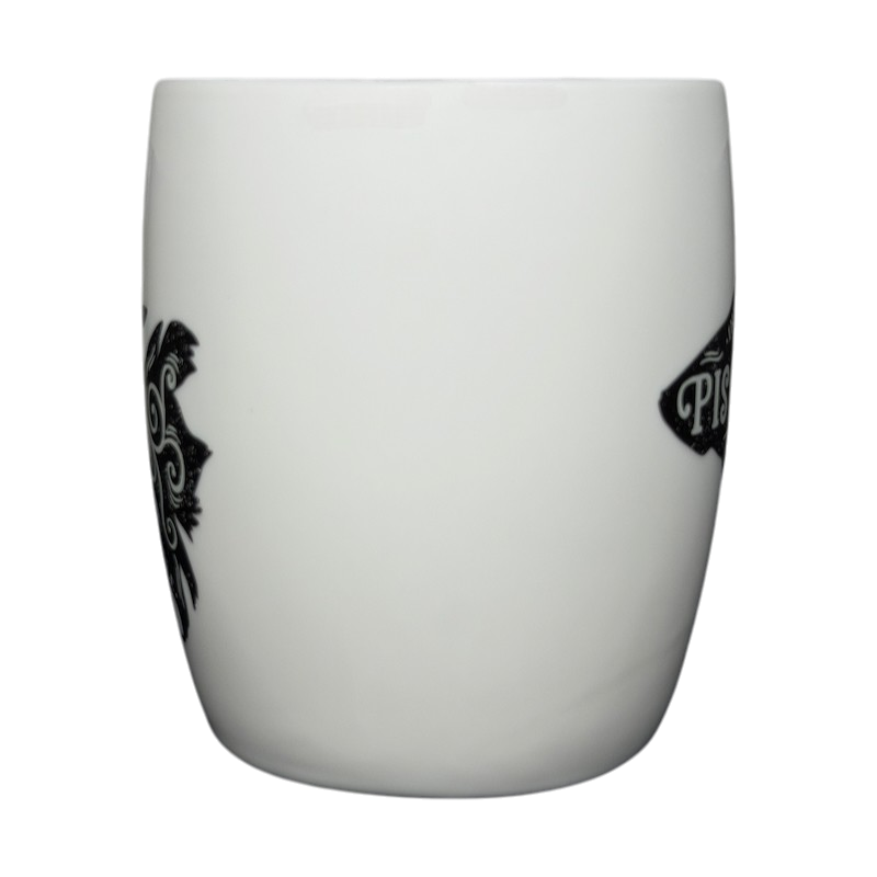 PISCES Astrology Zodiac Mug Threshold with elegant black design on a white ceramic surface