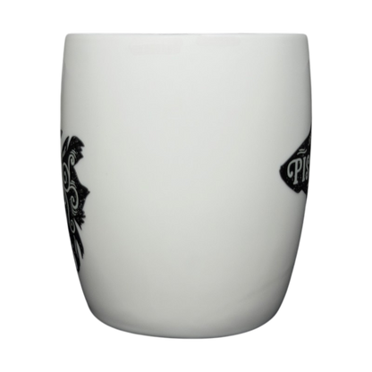 PISCES Astrology Zodiac Mug Threshold with elegant black design on a white ceramic surface