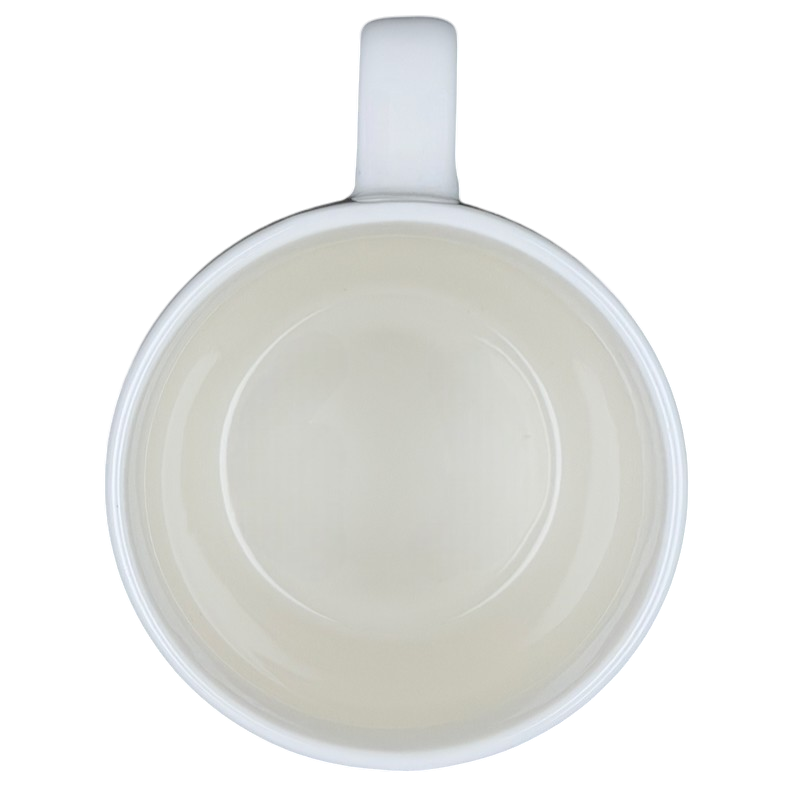 Inside view of the PISCES Astrology Zodiac Mug Threshold in a clean white ceramic design