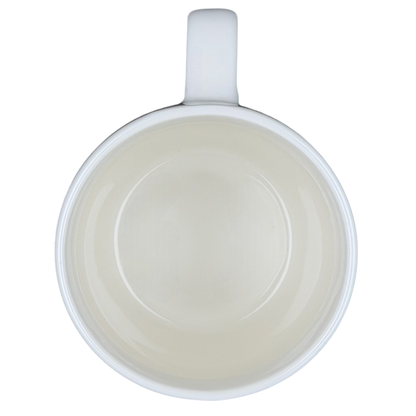 Inside view of the PISCES Astrology Zodiac Mug Threshold in a clean white ceramic design