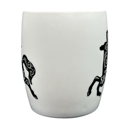 Sagittarius Astrology Zodiac Mug Threshold featuring an elegant design with a galloping archer
