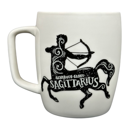 Threshold Sagittarius Astrology Zodiac Mug featuring a detailed Sagittarius design with a bow and arrow