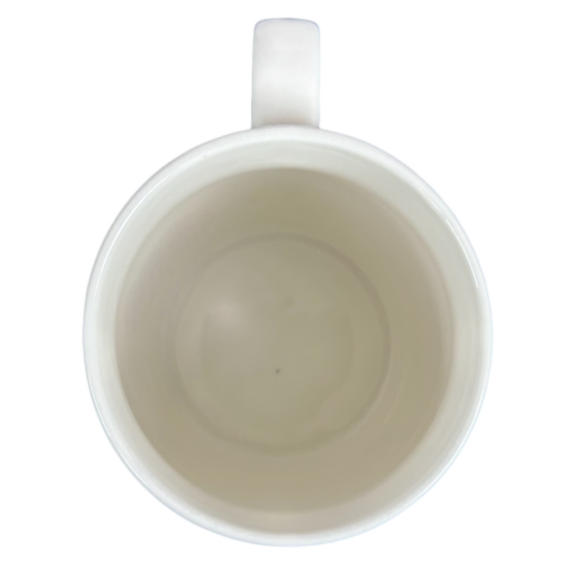 Inside view of a Threshold Sagittarius Astrology Zodiac Mug with a smooth, clean design