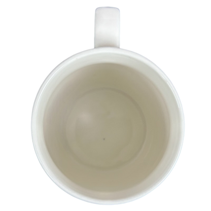 Inside view of a Threshold Sagittarius Astrology Zodiac Mug with a smooth, clean design