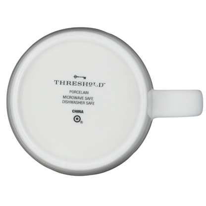 Bottom view of TAURUS Astrology Zodiac Mug Threshold showing porcelain material and care instructions