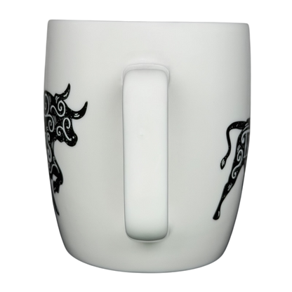 TAURUS Astrology Zodiac Mug Threshold featuring bull designs on both sides