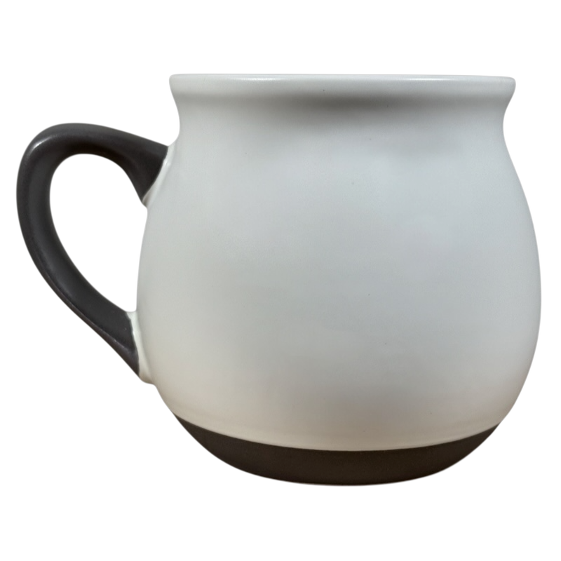 Threshold monogram initial cream P mug simple cream ceramic mug with dark handle and base for everyday use