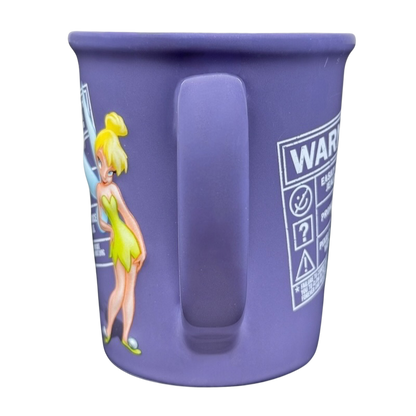 Disney Tinker Bell embossed vintage mug in purple featuring a detailed Tinker Bell design