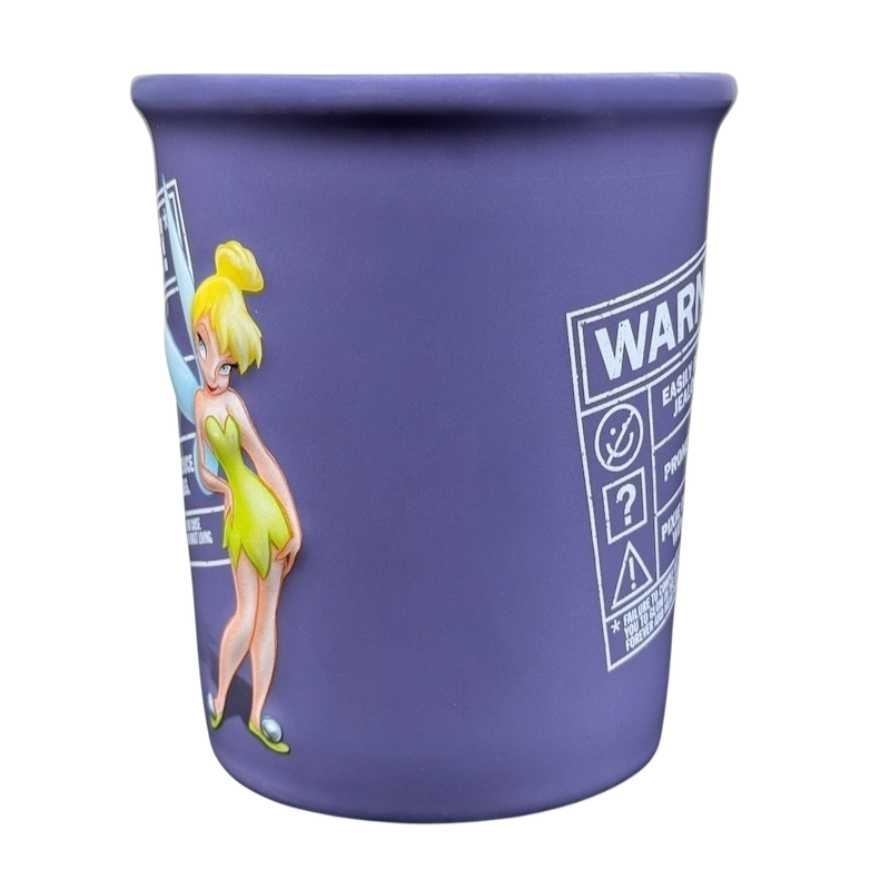 Tinker Bell embossed vintage mug featuring a whimsical design of the iconic fairy in vibrant colors