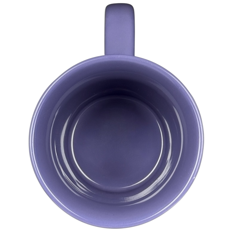 Tinker Bell embossed vintage mug in purple from Disney featuring a smooth interior design