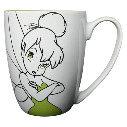 Disney Tinker Bell monogram sparkle collectible mug featuring a whimsical design with Tinker Bell illustration