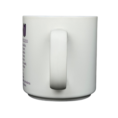 Papel TONI name poetry mug in white with a smooth handle and detailed design