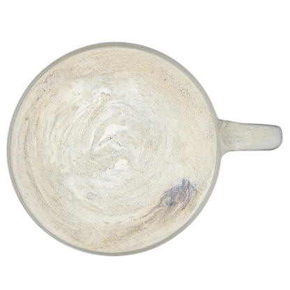 Top view of Duck Yeah! Tooth Hurty Pottery Mug with a smooth, rustic finish and sturdy handle
