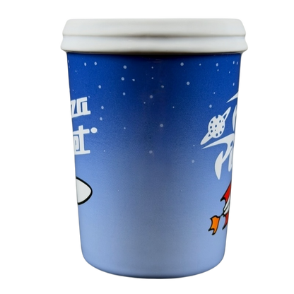 Pizza Planet Toy Story collectible mug featuring colorful space-themed design and iconic characters
