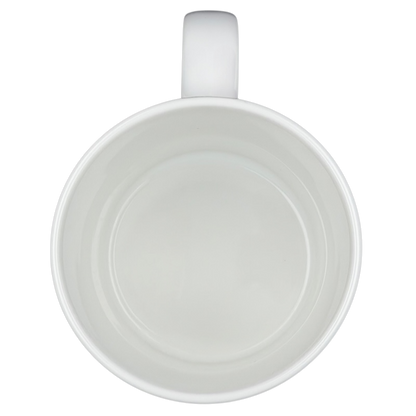 Interior view of the ULU Mamo turquoise floral vintage mug from Island Heritage