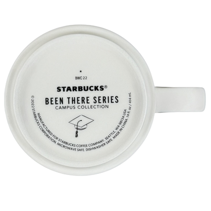 Bottom view of the University of Washington Starbucks mug from the Been There series