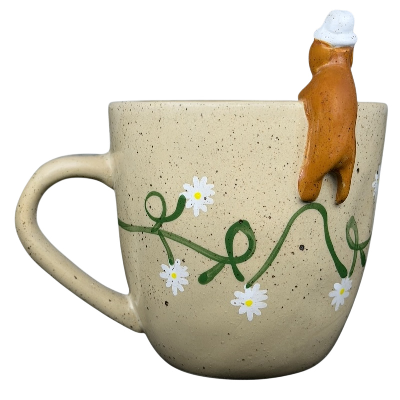Daisy Garland vintage Mug 3D Dog Urban Outfitters with a playful dog figure and floral design