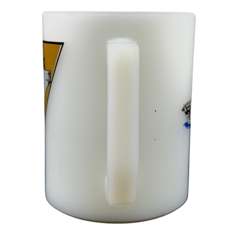 USS Hancock vintage Fire King mug with classic design and sturdy handle for collectors