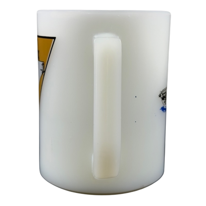 USS Hancock vintage Fire King mug with classic design and sturdy handle for collectors