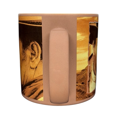 John Wayne Courage Is Being Scared To Death Mug Vandor featuring classic Western art and textured handle