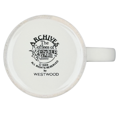 Vintage Always Good coffee mug from Westwood with a classic design and unique archival print