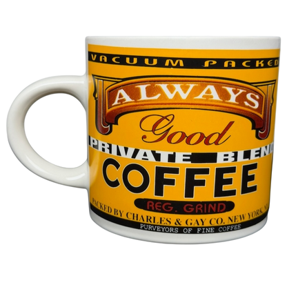 Vintage Always Good coffee mug featuring a classic design and bold colors for coffee lovers