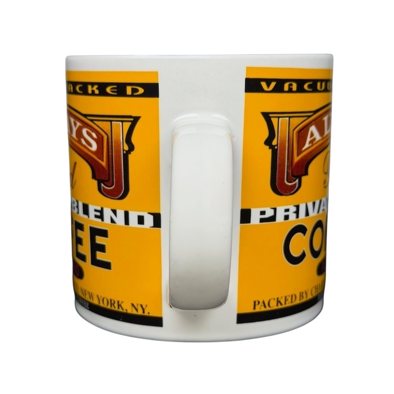 Westwood vintage Always Good coffee mug featuring a classic design and bold colors