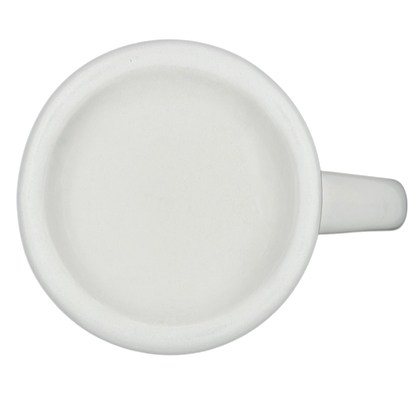 Vintage Bad Dog Wisdom Assess Risk & Reward mug with a plain white design